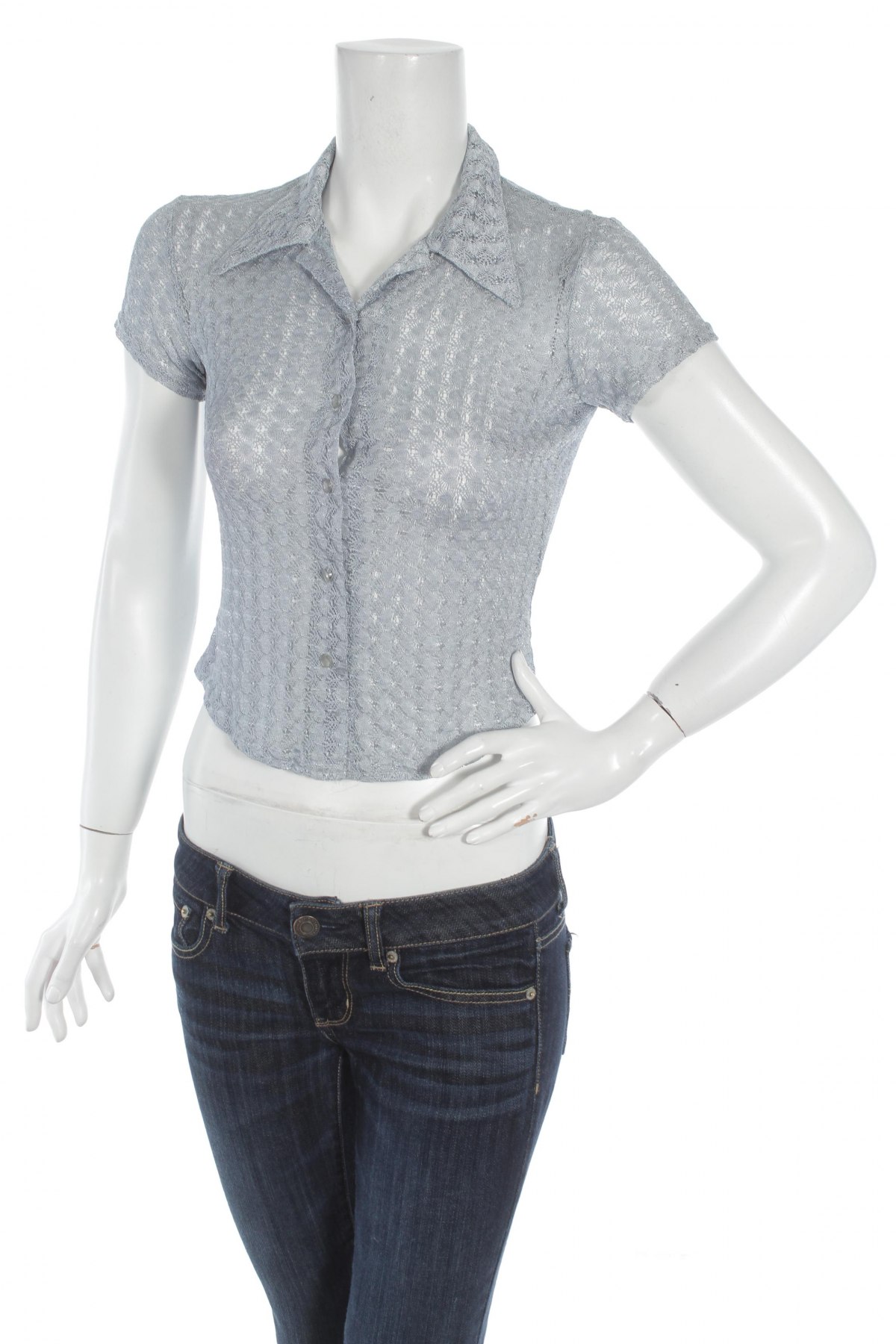 Γυναικείο πουκάμισο, Μέγεθος XS, Χρώμα Μπλέ, Τιμή 9,28 €
