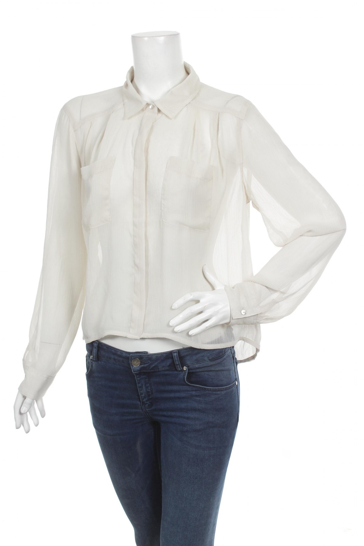 Γυναικείο πουκάμισο Bik Bok, Μέγεθος L, Χρώμα  Μπέζ, Τιμή 22,27 €