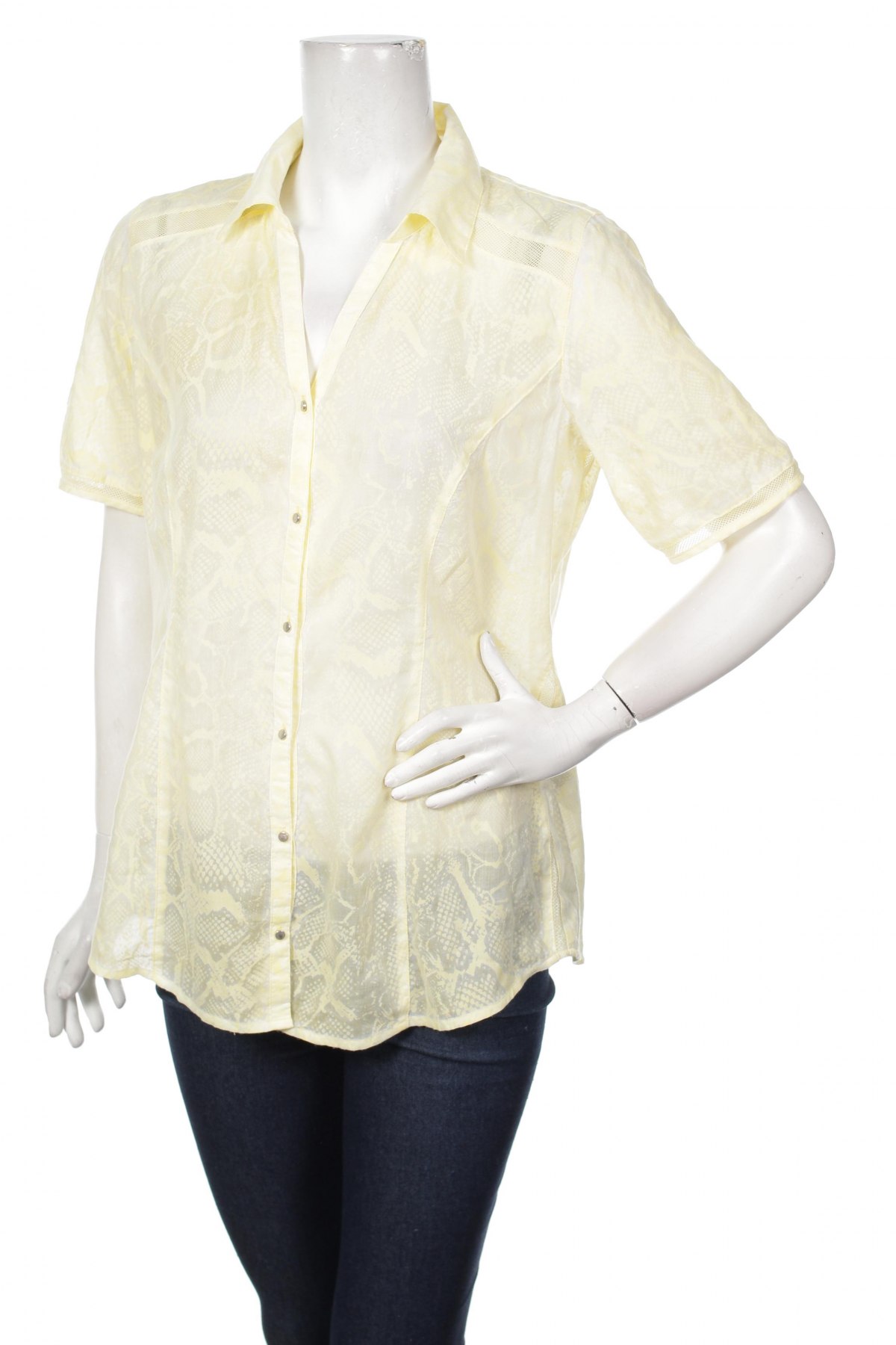 Γυναικείο πουκάμισο Bonita, Μέγεθος L, Χρώμα Κίτρινο, Τιμή 11,13 €