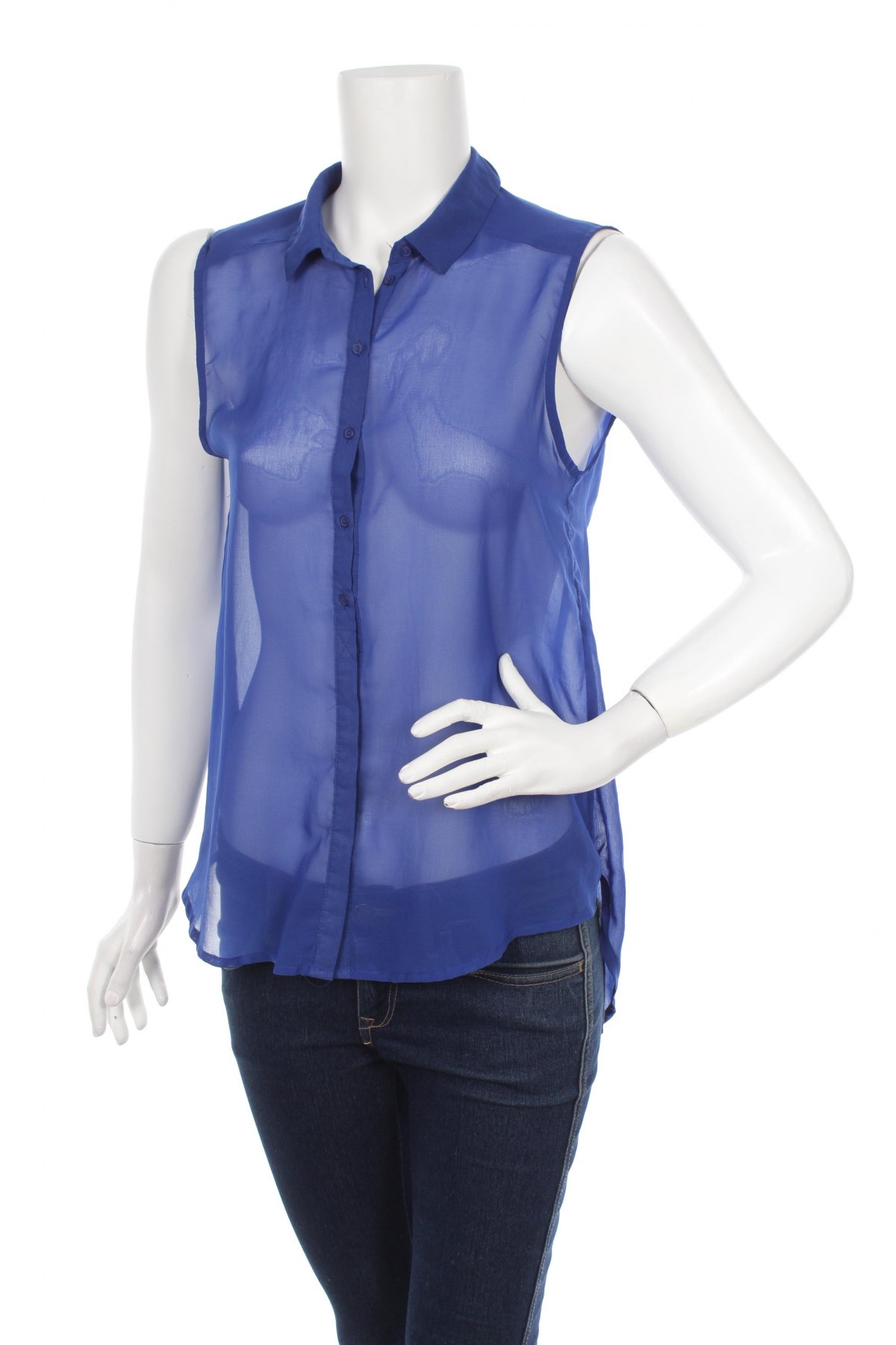 Γυναικείο πουκάμισο H&M, Μέγεθος M, Χρώμα Μπλέ, Τιμή 9,90 €