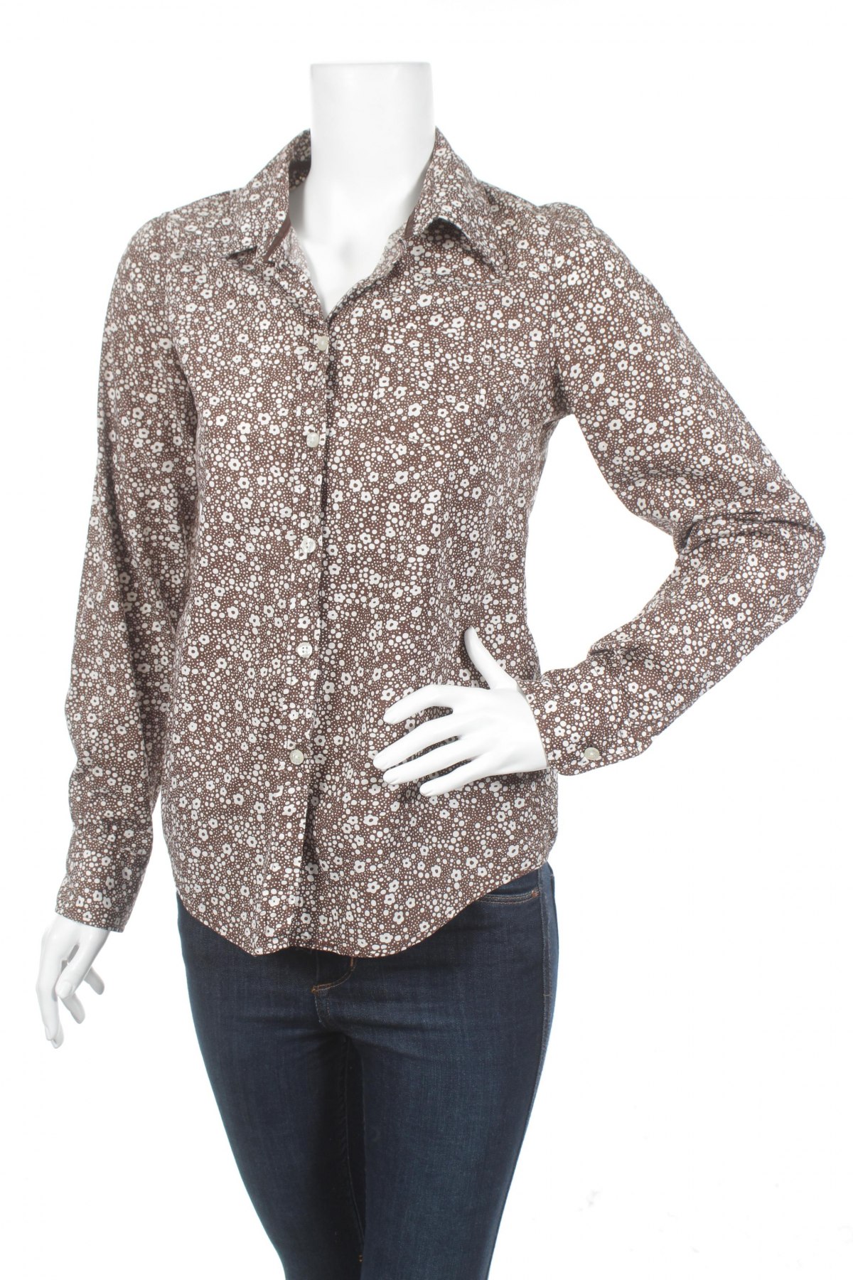 Γυναικείο πουκάμισο H&M L.o.g.g, Μέγεθος S, Χρώμα Καφέ, Τιμή 19,59 €