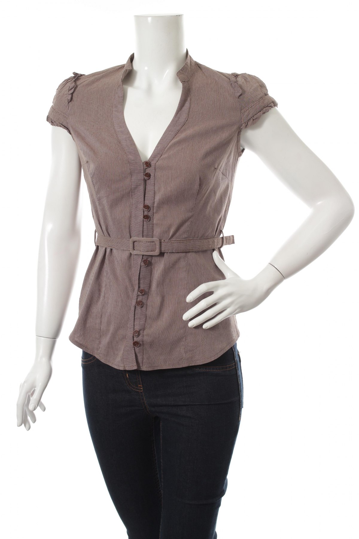 Γυναικείο πουκάμισο Tally Weijl, Μέγεθος M, Χρώμα Καφέ, Τιμή 13,40 €