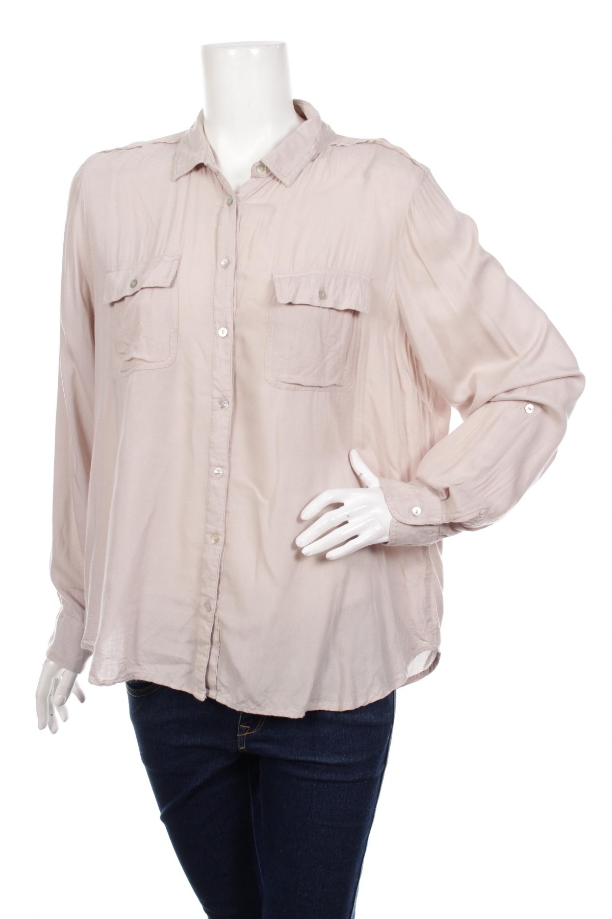 Γυναικείο πουκάμισο Units, Μέγεθος L, Χρώμα  Μπέζ, Τιμή 15,46 €