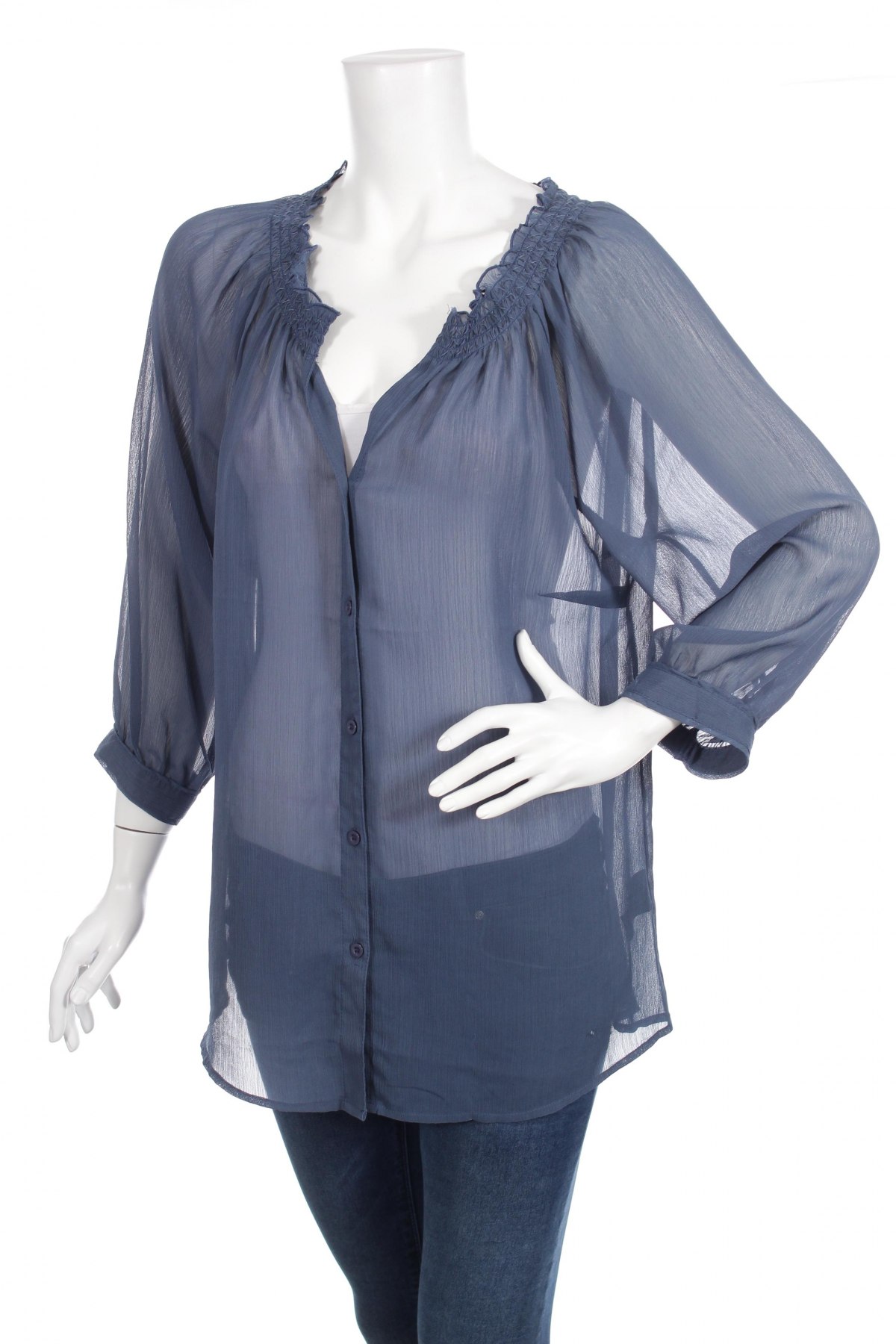 Γυναικείο πουκάμισο Vavite, Μέγεθος L, Χρώμα Μπλέ, Τιμή 18,56 €