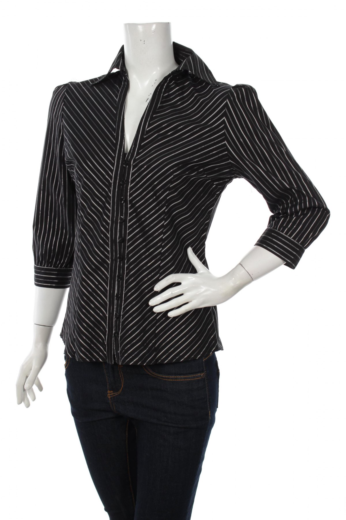 Γυναικείο πουκάμισο Zavanna, Μέγεθος M, Χρώμα Μαύρο, Τιμή 11,13 €