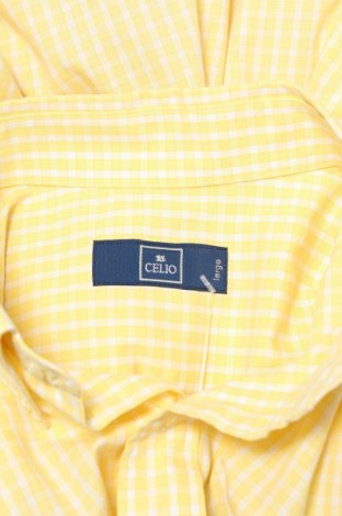 Мъжка риза Celio, Размер L, Цвят Жълт, Цена 29,90 лв.