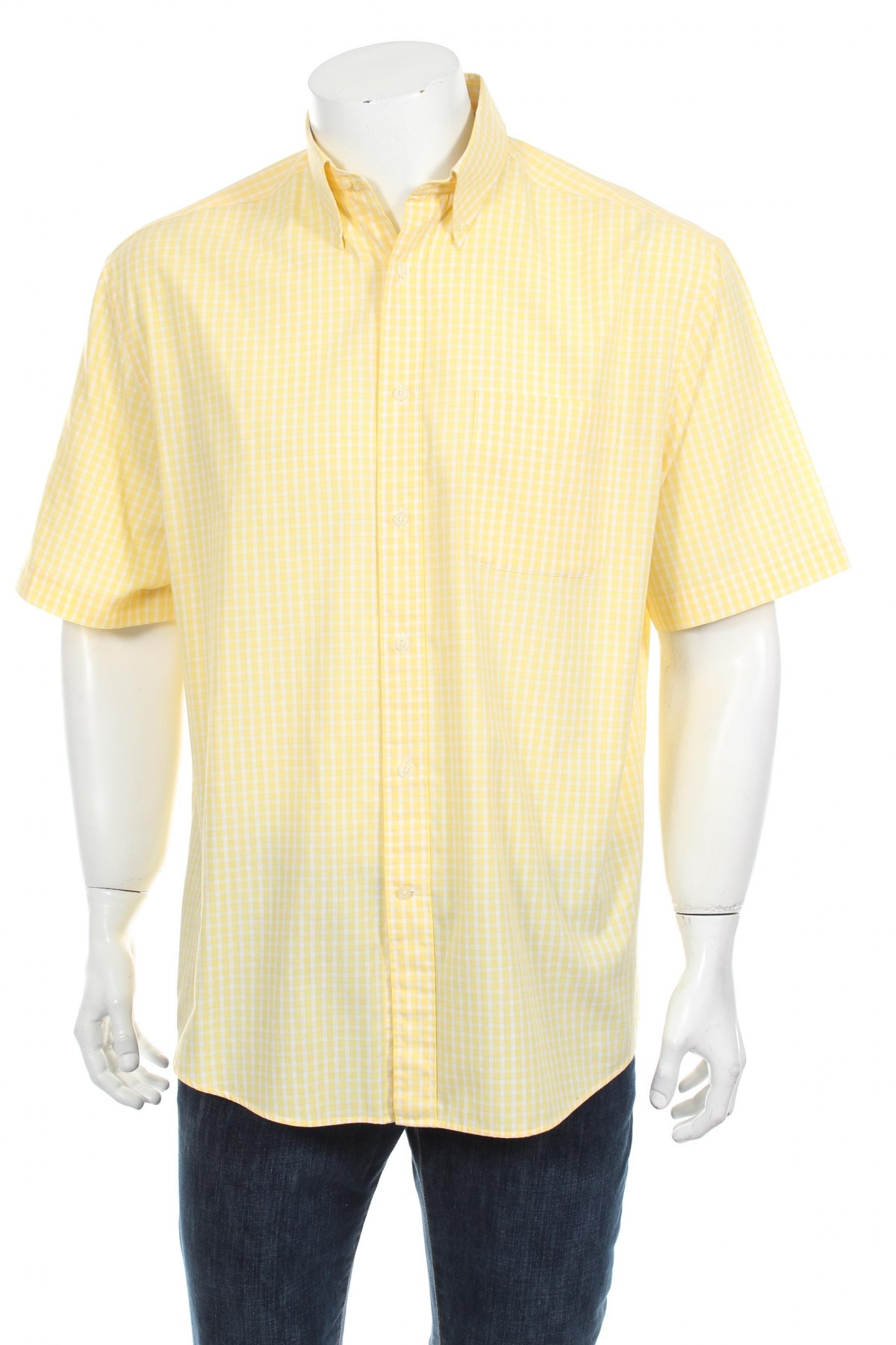 Мъжка риза Celio, Размер L, Цвят Жълт, Цена 29,90 лв.