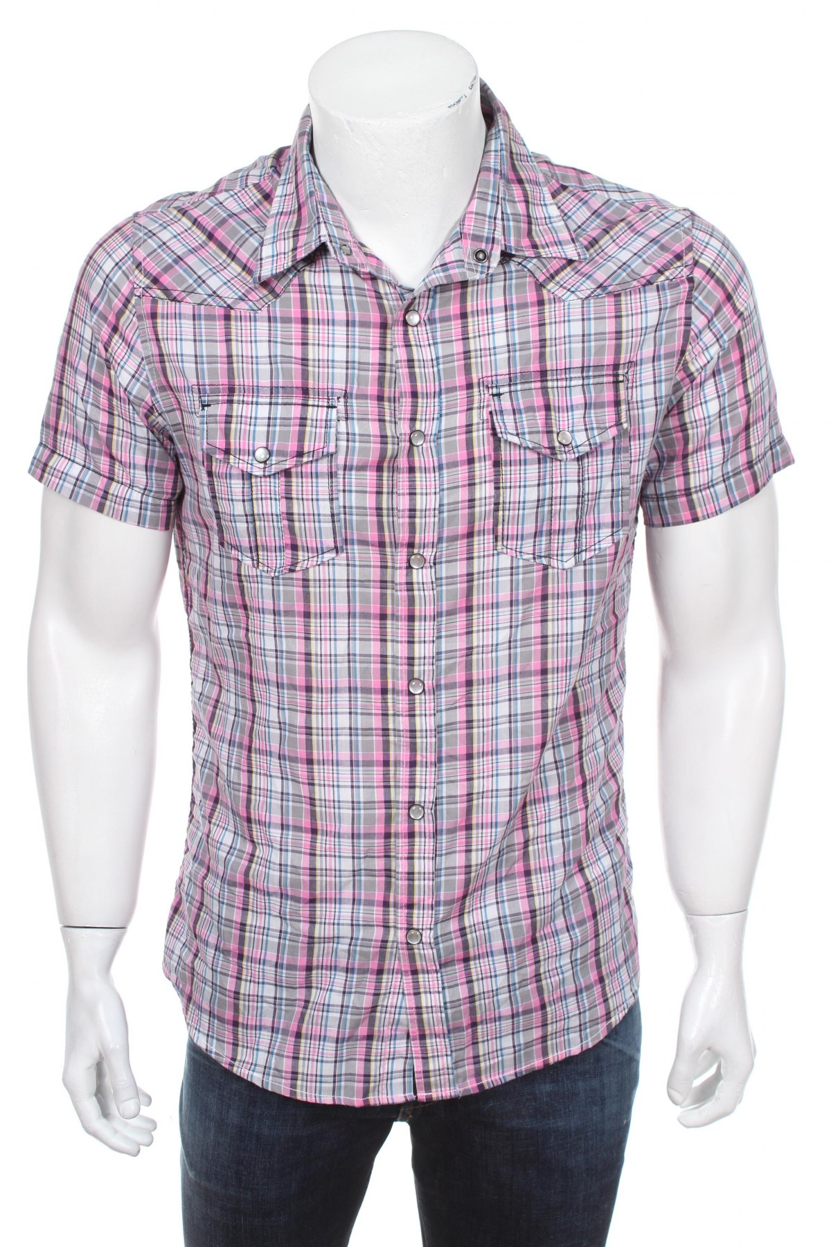 Мъжка риза Urban Behavior, Размер M, Цвят Многоцветен, Цена 19,00 лв.