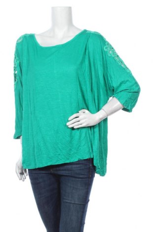 Дамска блуза Alexia, Размер XXL, Цвят Зелен, Вискоза, Цена 24,57 лв.