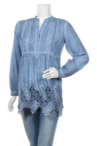 Дамска блуза Amy Vermont, Размер M, Цвят Син, 60% вискоза, 40% полиестер, Цена 23,20 лв.
