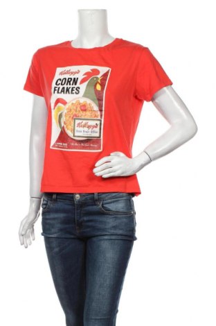 Γυναικείο t-shirt Clockhouse, Μέγεθος L, Χρώμα Κόκκινο, Βαμβάκι, Τιμή 14,47 €