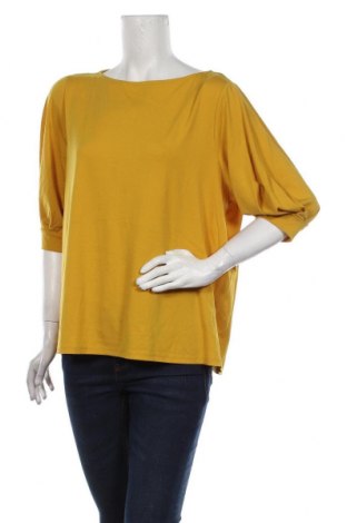 Дамска блуза H&M, Размер XL, Цвят Жълт, 95% полиестер, 5% еластан, Цена 13,28 лв.