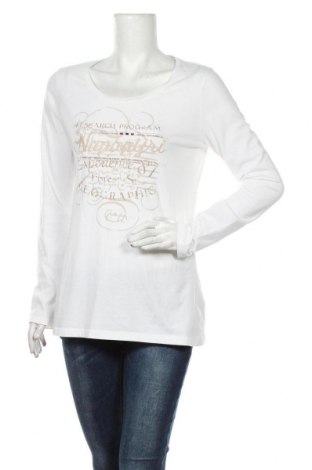 Дамска блуза Napapijri, Размер XL, Цвят Бял, 60% памук, 40% полиестер, Цена 39,10 лв.
