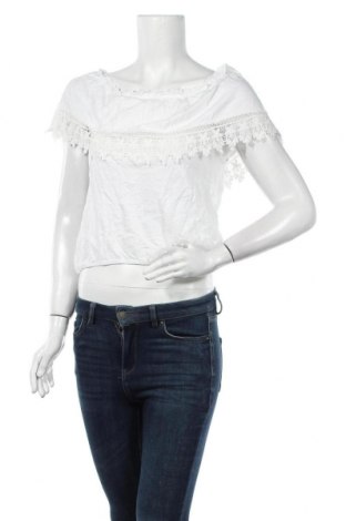 Дамска блуза Oviesse, Размер S, Цвят Бял, 58% памук, 42% вискоза, Цена 16,38 лв.