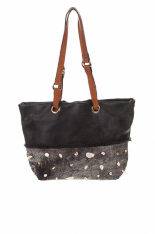 Γυναικεία τσάντα, Χρώμα Μαύρο, Δερματίνη, κλωστοϋφαντουργικά προϊόντα, Τιμή 20,46 €