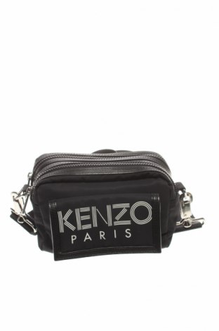 Дамска чанта Kenzo, Цвят Черен, Текстил, естествена кожа, Цена 350,10 лв.