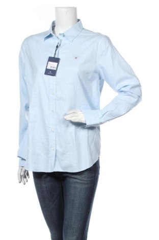 Damska koszula Gant, Rozmiar XL, Kolor Niebieski, 97% bawełna, 3% elastyna, Cena 337,84 zł