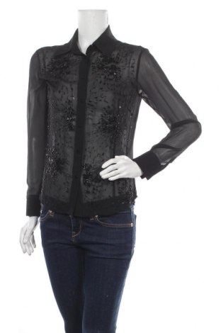Дамска риза Luisa Spagnoli, Размер S, Цвят Черен, Коприна, Цена 124,80 лв.