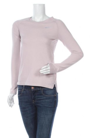 Дамска спортна блуза Nike Running, Размер XS, Цвят Розов, 85% полиестер, 15% памук, Цена 29,40 лв.