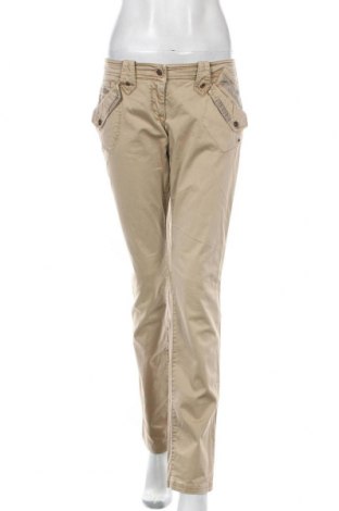 Дамски панталон Napapijri, Размер L, Цвят Бежов, 96% памук, 4% еластан, Цена 53,55 лв.