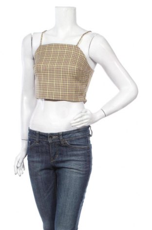 Γυναικείο αμάνικο μπλουζάκι Bershka, Μέγεθος S, Χρώμα Γκρί, Τιμή 1,64 €