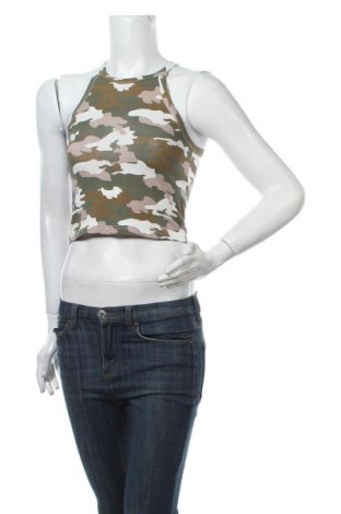 Damska koszulka na ramiączkach Pimkie, Rozmiar XS, Kolor Kolorowy, 95% bawełna, 5% elastyna, Cena 60,45 zł