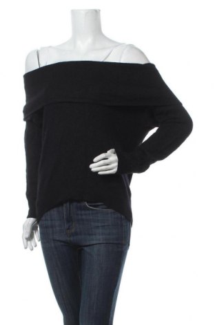Дамски пуловер H&M Divided, Размер S, Цвят Черен, 56% акрил, 23% полиамид, 12% вълна, 5% вълна от алпака, 4% еластан, Цена 26,88 лв.