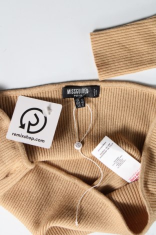 Γυναικείο πουλόβερ Missguided, Μέγεθος M, Χρώμα  Μπέζ, 70% βισκόζη, 30% πολυαμίδη, Τιμή 11,55 €