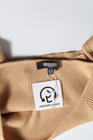 Γυναικείο πουλόβερ Missguided, Μέγεθος XS, Χρώμα  Μπέζ, 70% βισκόζη, 30% πολυαμίδη, Τιμή 11,55 €