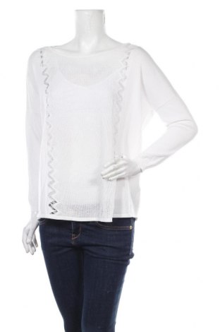 Дамски пуловер Sandro, Размер S, Цвят Бял, 75% вискоза, 25% полиамид, Цена 19,50 лв.