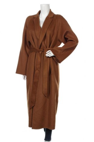 Дамско палто Trussardi, Размер XL, Цвят Кафяв, 53% вълна, 27% полиестер, 20% вискоза, Цена 659,25 лв.
