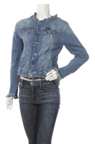Дамско яке Almanegra Jeans, Размер L, Цвят Син, 98% памук, 2% еластан, Цена 38,74 лв.