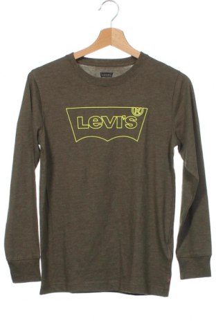 Bluză pentru copii Levi's, Mărime 13-14y/ 164-168 cm, Culoare Verde, 60% bumbac, 40% poliester, Preț 49,87 Lei