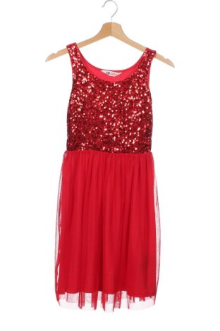 Детска рокля H&M, Размер 10-11y/ 146-152 см, Цвят Червен, Полиестер, Цена 20,58 лв.
