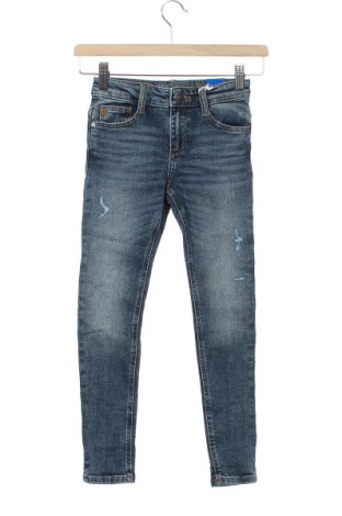 Dziecięce jeansy, Rozmiar 7-8y/ 128-134 cm, Kolor Szary, 84% bawełna, 14% poliester, 2% elastyna, Cena 53,01 zł