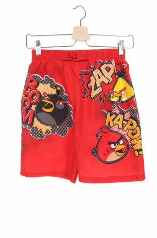 Детски къс панталон Angry Birds, Размер 9-10y/ 140-146 см, Цвят Червен, Полиестер, Цена 17,63 лв.