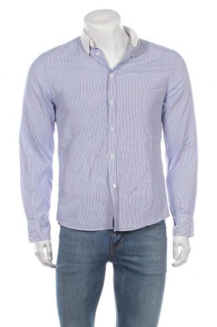 Мъжка риза Acne, Размер M, Цвят Син, 100% памук, Цена 125,21 лв.