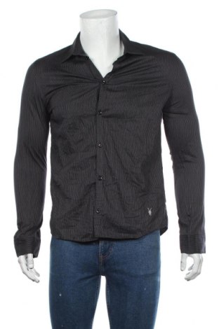 Ανδρικό πουκάμισο AllSaints, Μέγεθος L, Χρώμα Μαύρο, Βαμβάκι, Τιμή 15,74 €