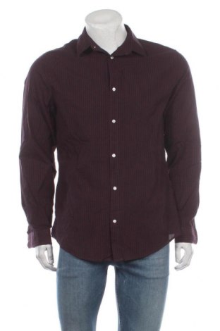 Ανδρικό πουκάμισο H&M, Μέγεθος L, Χρώμα Κόκκινο, 65% πολυεστέρας, 35% βαμβάκι, Τιμή 8,44 €