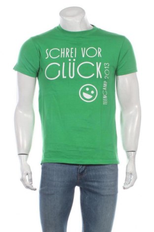 Мъжка тениска, Размер S, Цвят Зелен, Памук, Цена 17,64 лв.