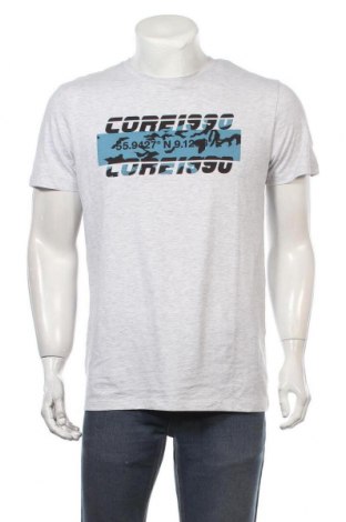 Мъжка тениска Core By Jack & Jones, Размер L, Цвят Сив, 98% памук, 2% вискоза, Цена 52,66 лв.