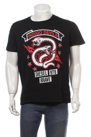 Herren T-Shirt Diesel, Größe L, Farbe Schwarz, Baumwolle, Preis 29,23 €