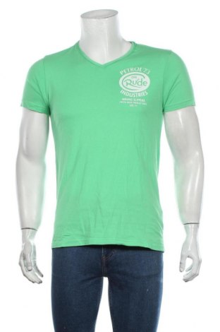 Мъжка тениска Petrol Industries, Размер S, Цвят Зелен, Памук, Цена 15,21 лв.