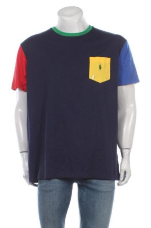 Męski T-shirt Polo By Ralph Lauren, Rozmiar XL, Kolor Niebieski, 100% bawełna, Cena 294,27 zł