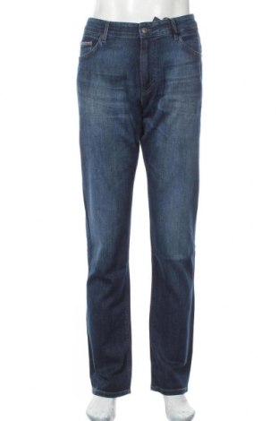 Męskie jeansy Hugo Boss, Rozmiar L, Kolor Niebieski, 92% bawełna, 8% elastyna, Cena 331,24 zł