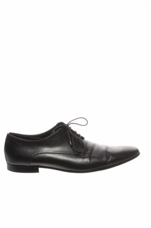 Мъжки обувки Hugo Boss, Размер 44, Цвят Черен, Естествена кожа, Цена 102,24 лв.