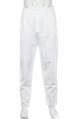 Мъжки панталон Armani Exchange, Размер M, Цвят Бял, 62% лен, 48% памук, Цена 56,10 лв.