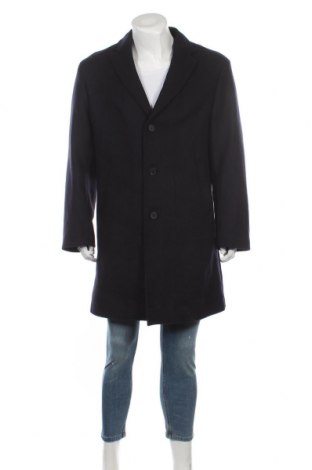 Herrenmantel Massimo Dutti, Größe L, Farbe Blau, 75% Wolle, 25% Polyamid, Preis 183,58 €