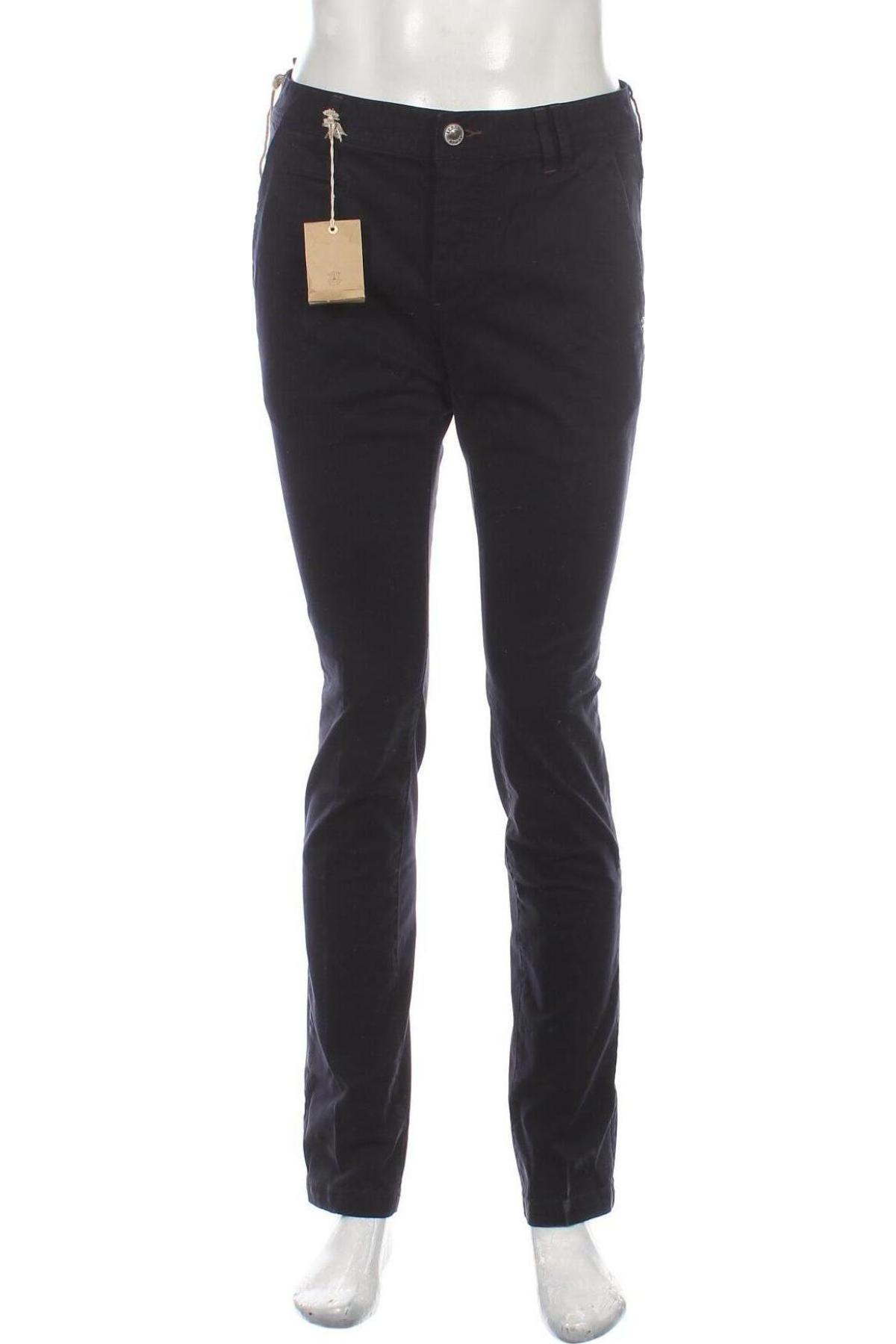 Pantaloni de bărbați At.P.Co, Mărime M, Culoare Albastru, 97% bumbac, 3% elastan, Preț 93,26 Lei