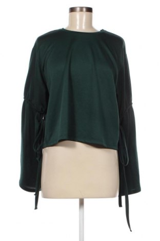 Дамска блуза Zara Trafaluc, Размер M, Цвят Зелен, Цена 12,00 лв.